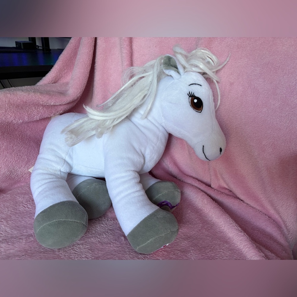 Build a bear white horse